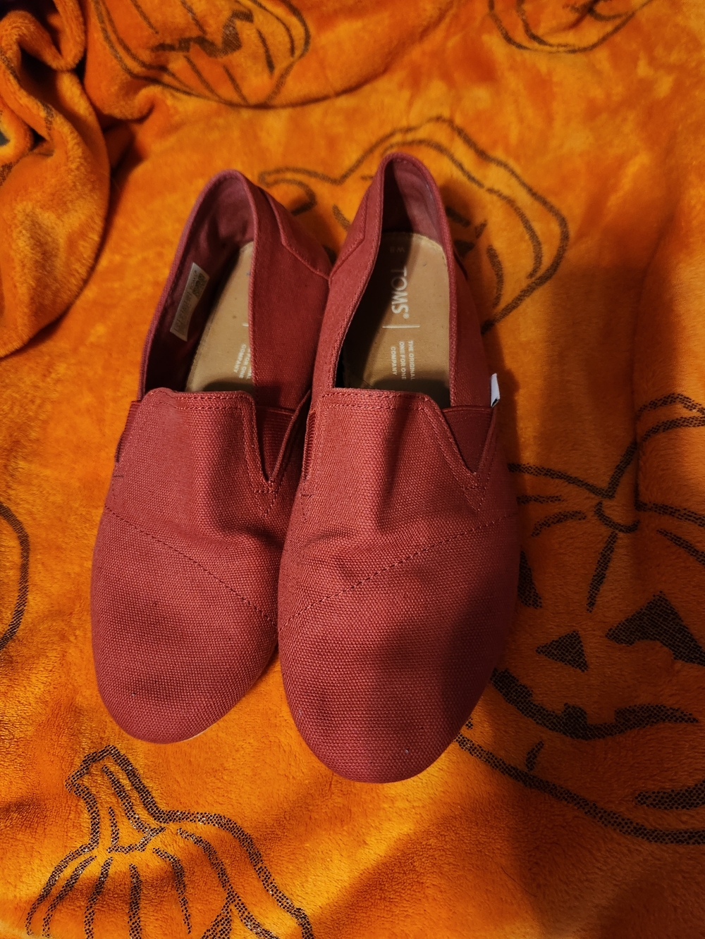 TOMS Women's Classic Slip-On Shoes — Brick Red